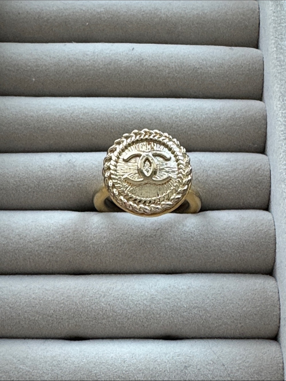 Chanel Button Ring